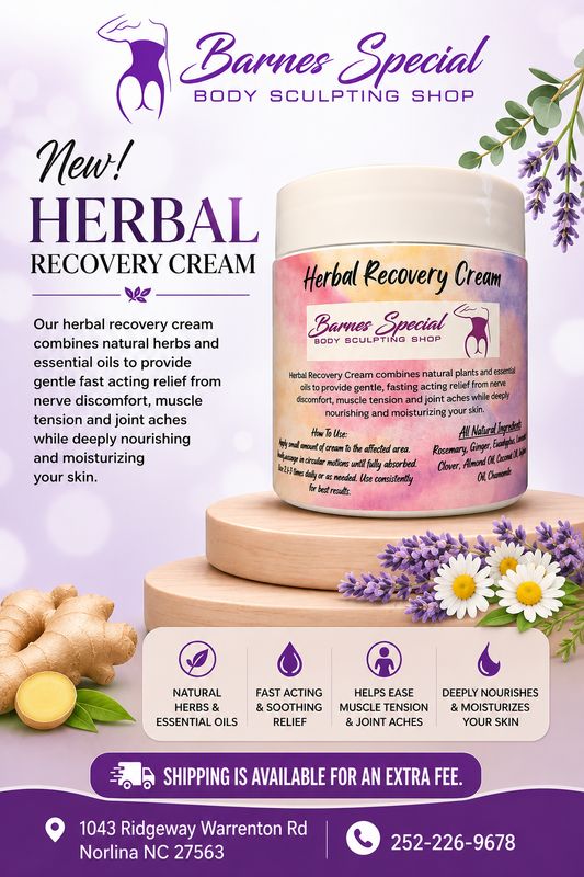 Herbal Recovery Cream – Soothing Body Comfort Cream | 4.23 oz
