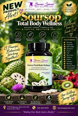 Barnes Special Soursop Total Body Wellness Botanical Dietary Supplement – 120 Capsules