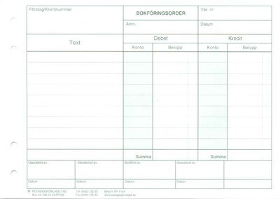 PF 1164 Bokföringsorder A5