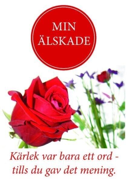 Småkort &quot;Min Älskade&quot;