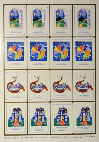 Klistermärkesvykort 807