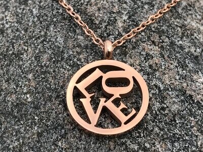 LOVE Rose Gold necklace