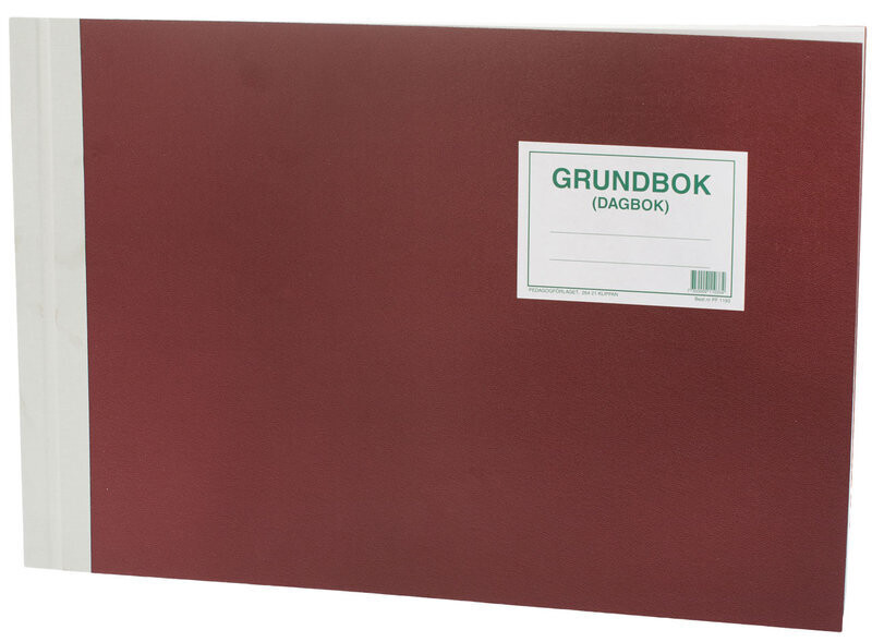 PF 1193 Grundbok (Dagbok) med kopia