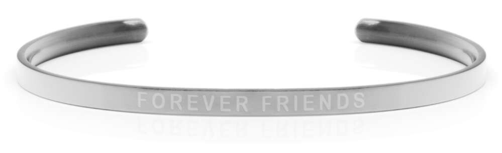 FOREVER FRIENDS Steel/Transparent