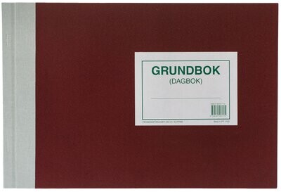 PF 1192 Grundbok (Dagbok) med kopia