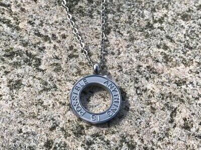 ANYTHING IS POSSIBLE Steel necklace