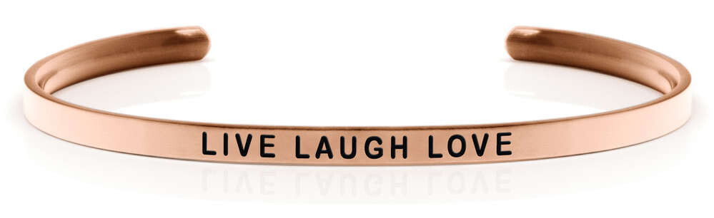 LIVE LAUGH LOVE Rose gold
