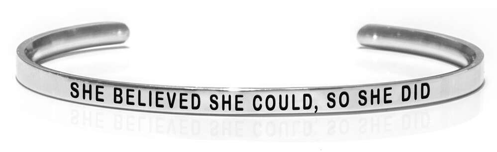 SHE BELIEVED SHE COULD, SO SHE DID Steel