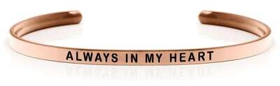 ALWAYS IN MY HEART Rose gold