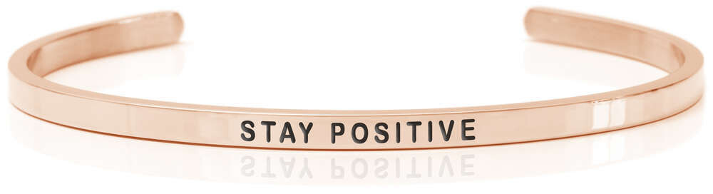 STAY POSITIVE 18K Rose gold, Swedish steel (Buy One Give One collection)