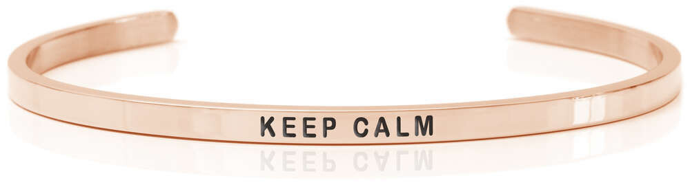 KEEP CALM 18K Rose gold, Swedish steel (Buy One Give One collection)