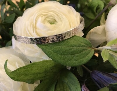 Violet armband - Swedish sterling silver, handmade in Sweden