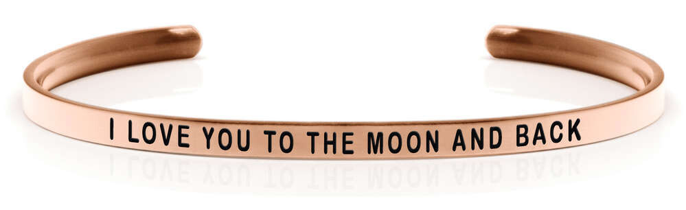 I LOVE YOU TO THE MOON AND BACK Rose gold