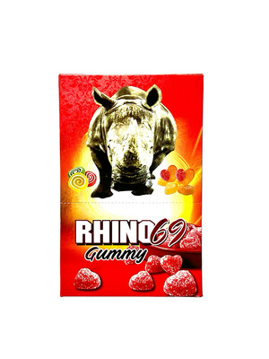 RHINO 69 GUMMY - 24 BAGS PER CONTAINER