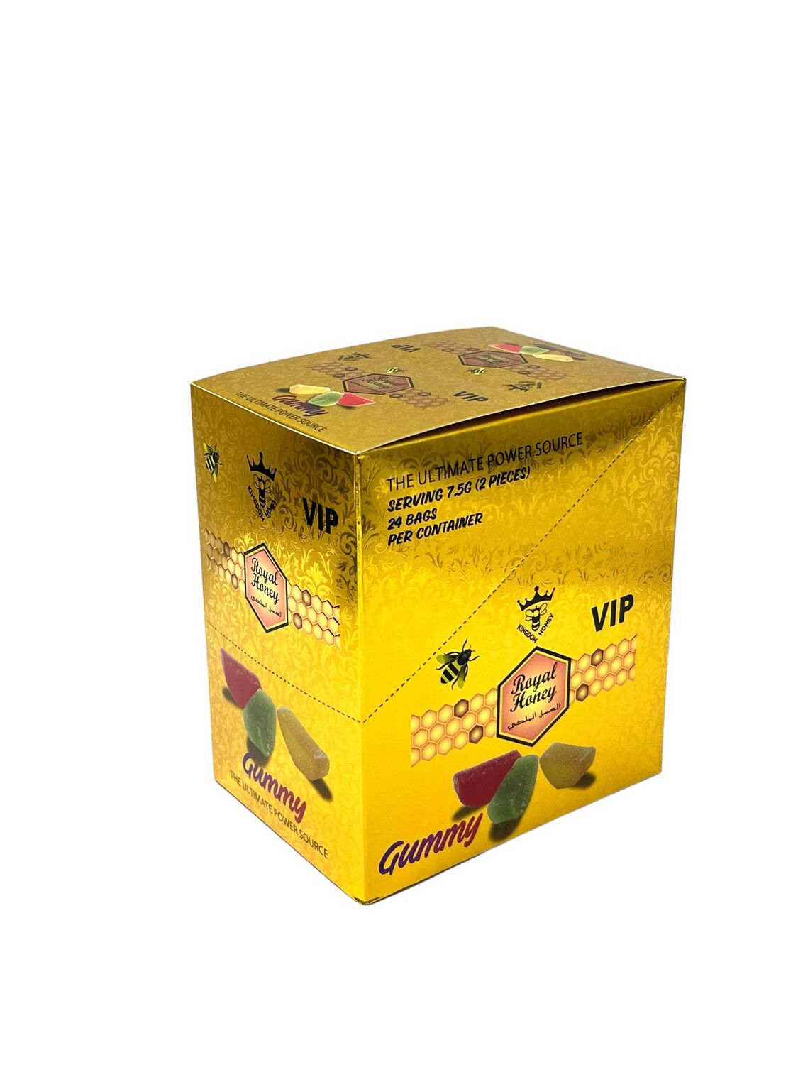 ROYAL HONEY GUMMY 75G (2 PIECES)24 BAGS PER CONTAINER