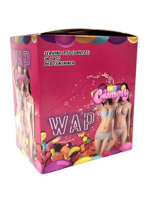 WAP SEXUAL GUMMY SERVING 7.5G (2 PIECES)24 BAGS PER CONTAINER
