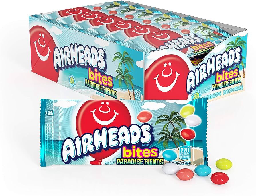 Airheads Candy Bites , Blends Flavor 18 Counts 2 ounces each