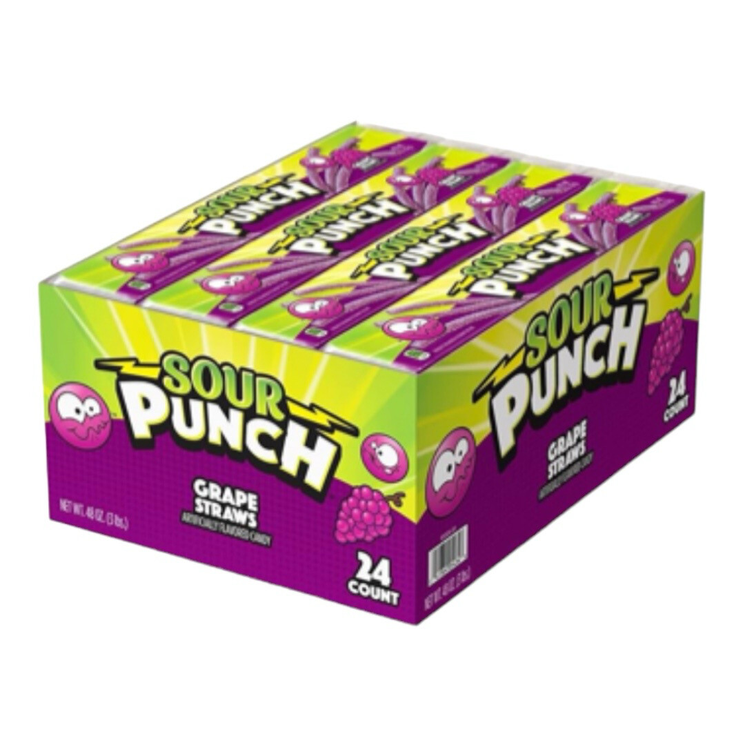 SOUR PUNCH GRAPE STRAWS