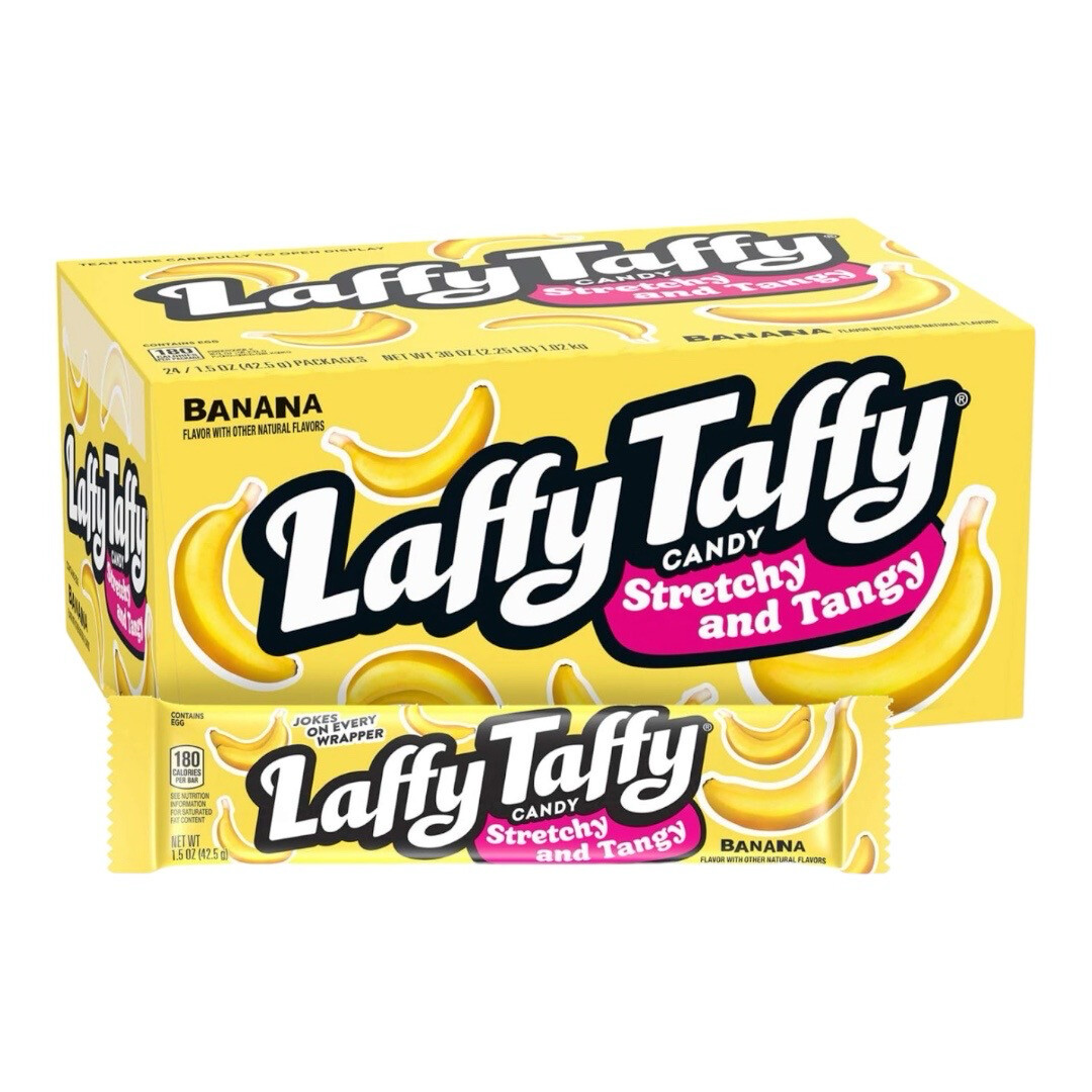 Laffy Taffy Candy, Stretchy &amp; Tangy, Banana