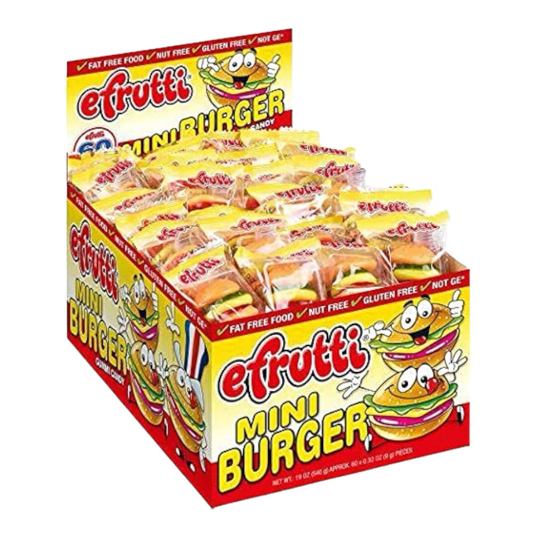 eFrutti Gummi Mini Burger Shape