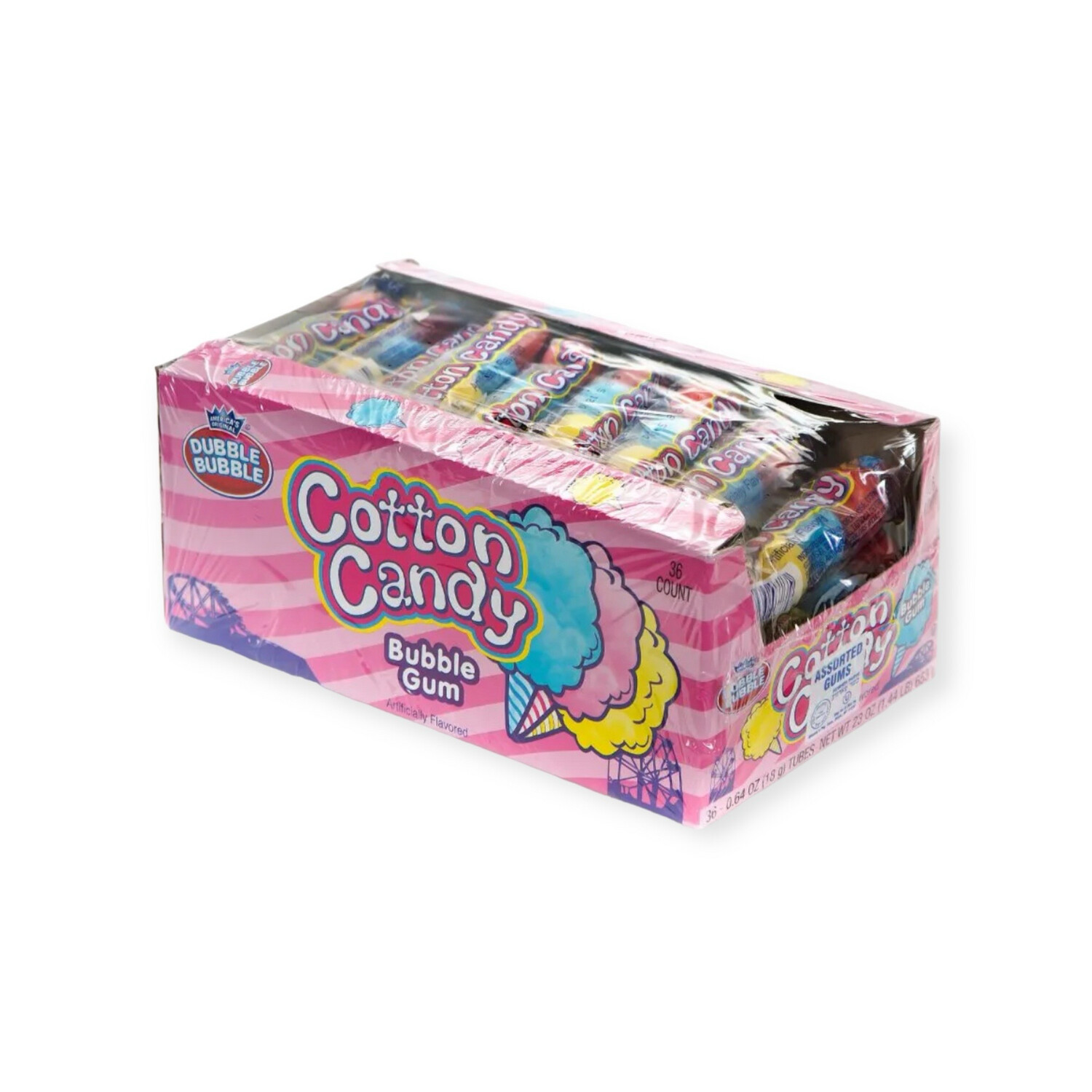 Cotton Candy Bubble Gum - 36 Ct