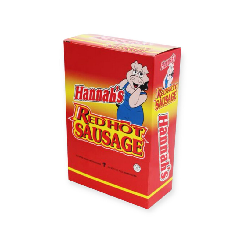 Hannah&#39;s Red Hot Sausage - 24 Ct