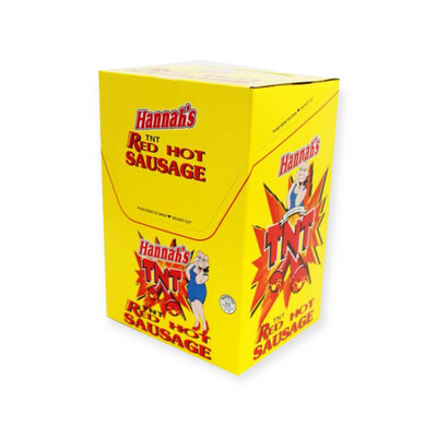 HANNAH'S RED HOT SAUSAGE TNT 24 CT