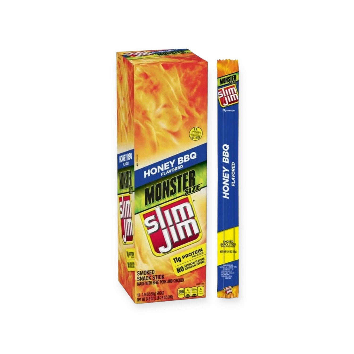 Slim Jim Honey BBQ Monster Size
