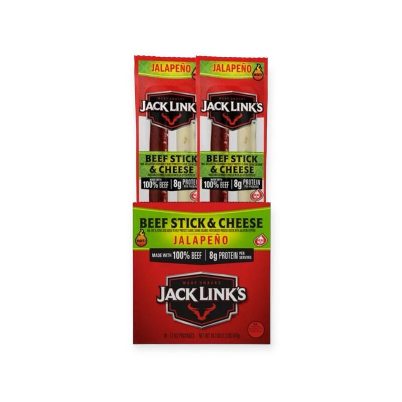 Jack Links Beef, Stick &amp;Cheese Jalapeño - 16 Ct
