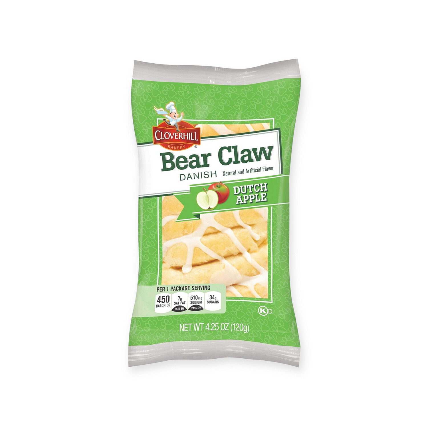 CloverHill Danish Dutch Apple - Packs of 6 Bear Flavor 4.25oz