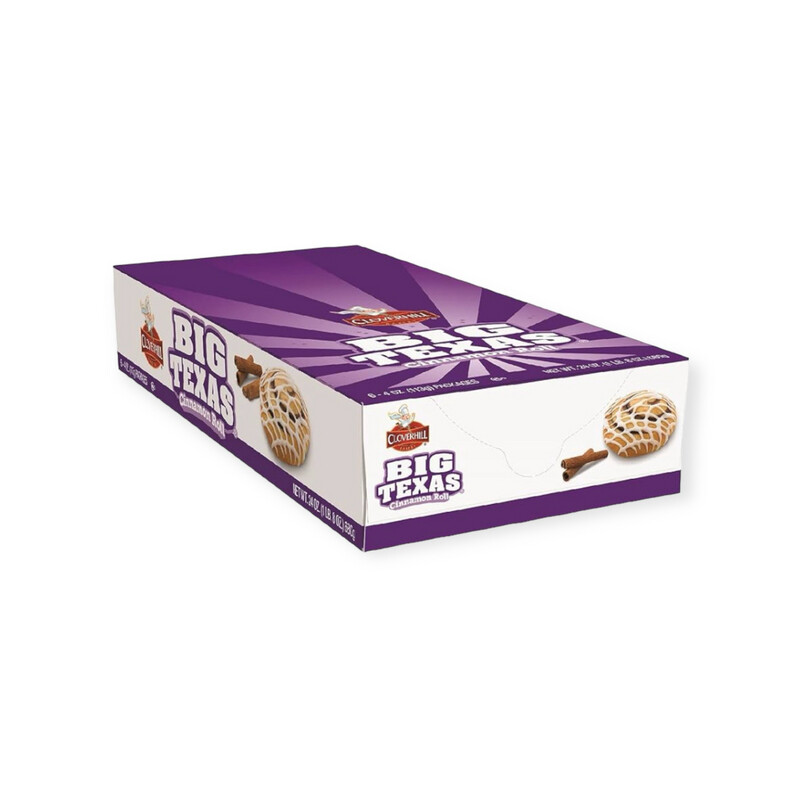 Cloverhill Big Texas Cinnamon Rolls-Individually Packaged- Pack of 6