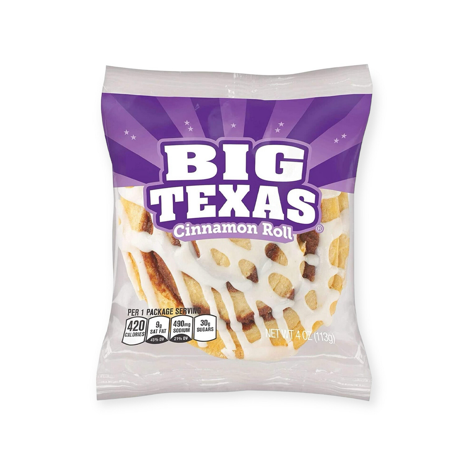Cloverhill Big Texas Cinnamon Rolls-Individually Packaged- Pack of 6