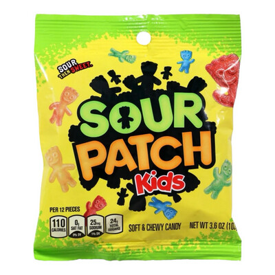 SOUR PATCH PEACH 12/ 3.56 OZ