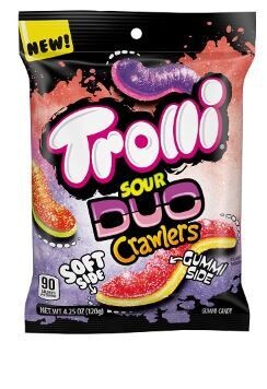 TROLLI DUO CRAWLERS SOUR PEG 4.25OZ