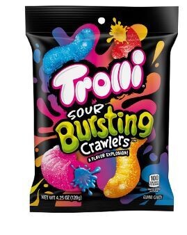 TROLLI SOUR BURSTING CRAWLERS 12/ 4.25Oz