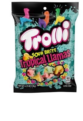 TROLLI SOUR BRITE LLAMAS PEG BAG 12/4.25Oz