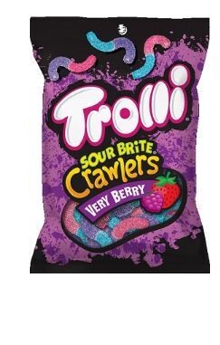 TROLLI VERY BERRY SOUR BRITE CRAWLERS 12/5 Oz