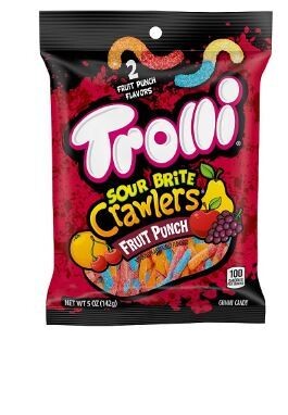 TROLLI SOUR BRITE 5OZ FRUIT PUNCH 12/5 Oz