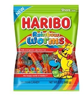HARIBO  RAINBOW WORMS 12/5 Oz