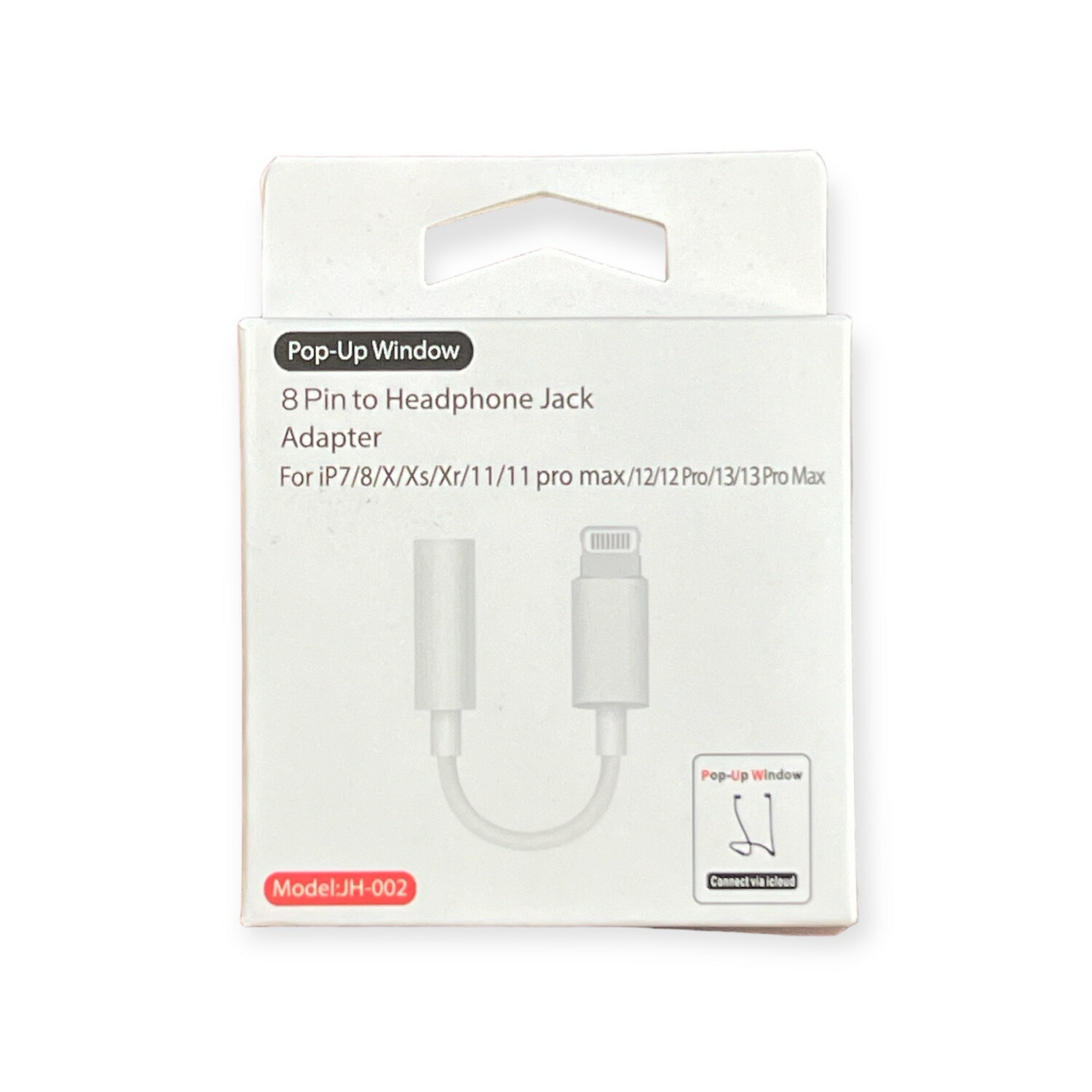 Pop-up Window 8 Pin To Headphones Jack