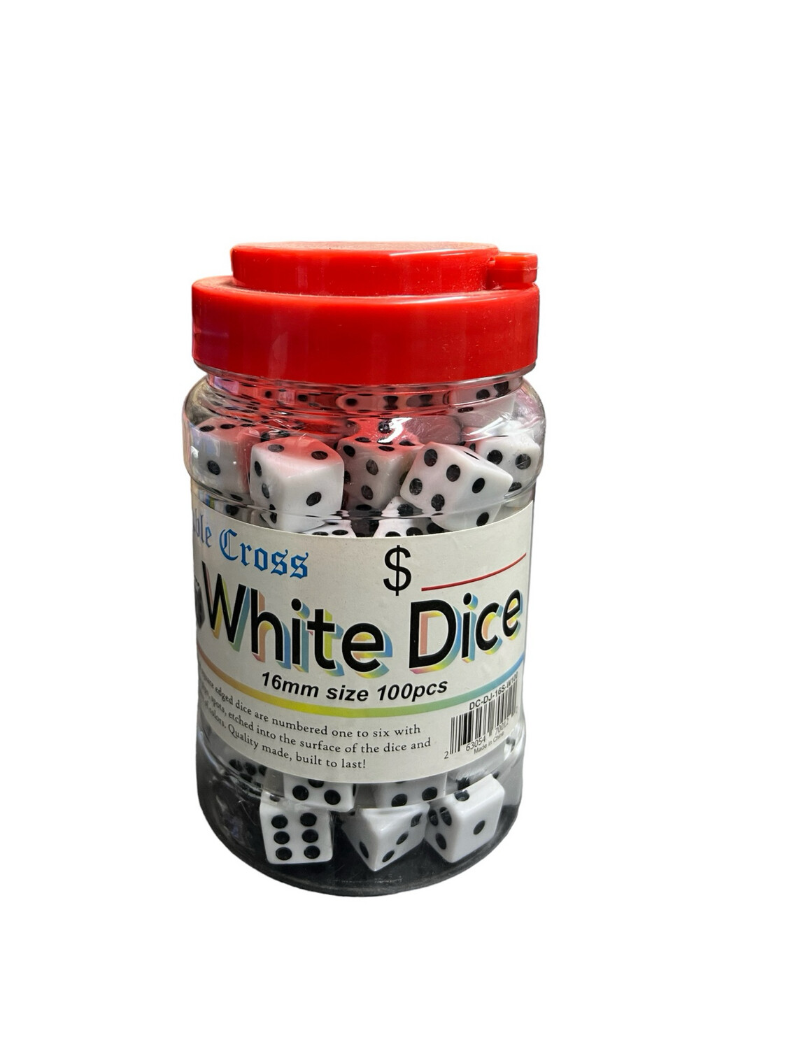 White Dice 16mm