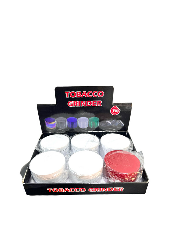 Heavy Duty Metal Grinder White Color 6-count display
