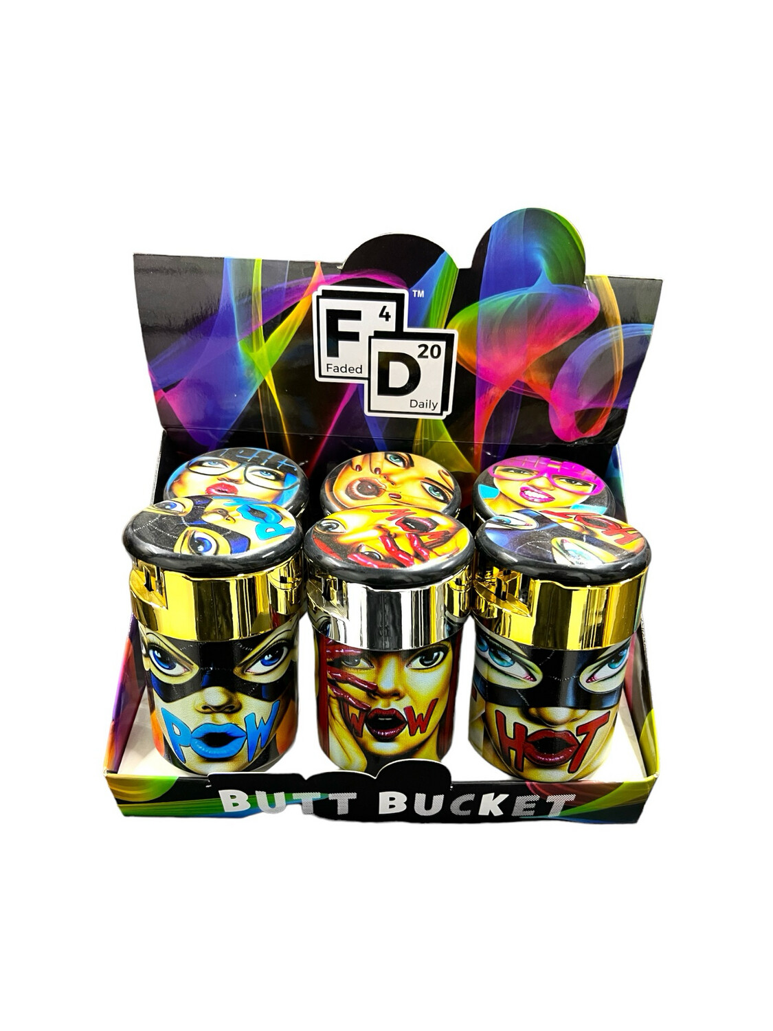 Butt Bucket Ashtray (6) Ct
