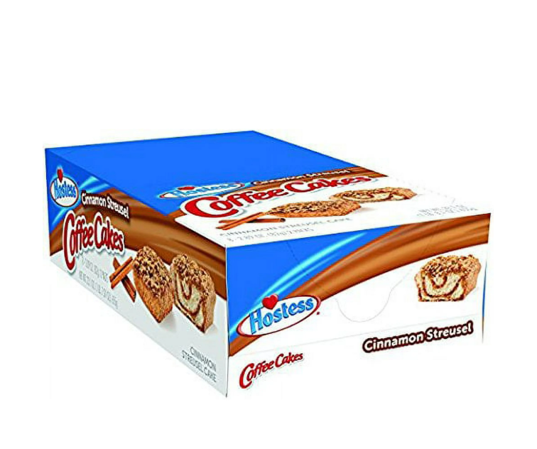 Hostess Coffee Cakes, Cinnamon Streusel, 2.89 Ounce, 8 Count