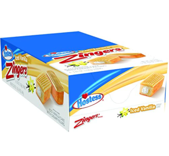 Hostess Iced Vanilla Zingers 6/2  3.81 OZ