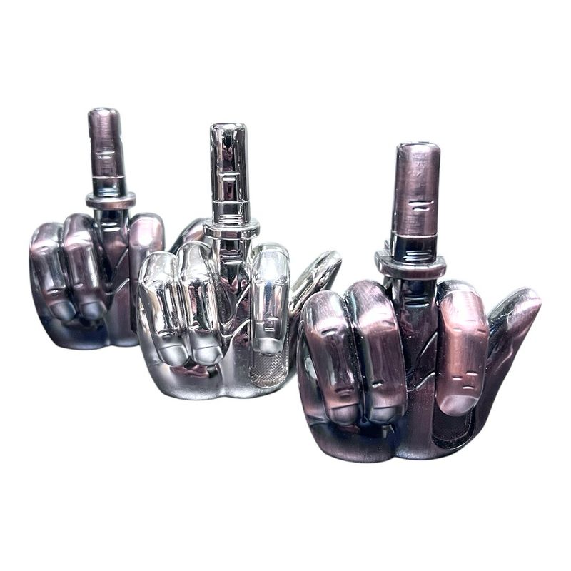Techno 🔥 design FUCK OFF TORCH Lighter - 2 colors 3 Counts