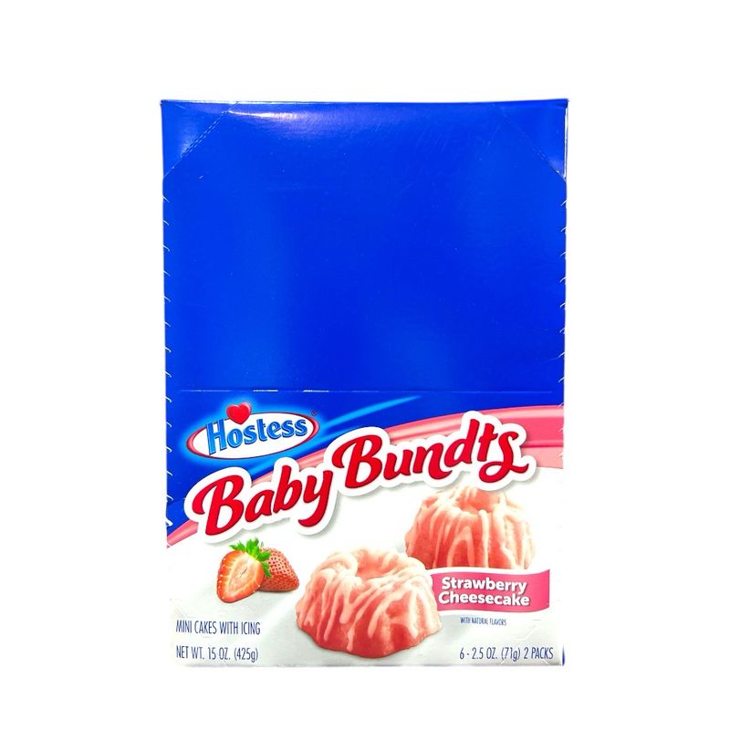 Baby Bundts - Straw Cheesecake