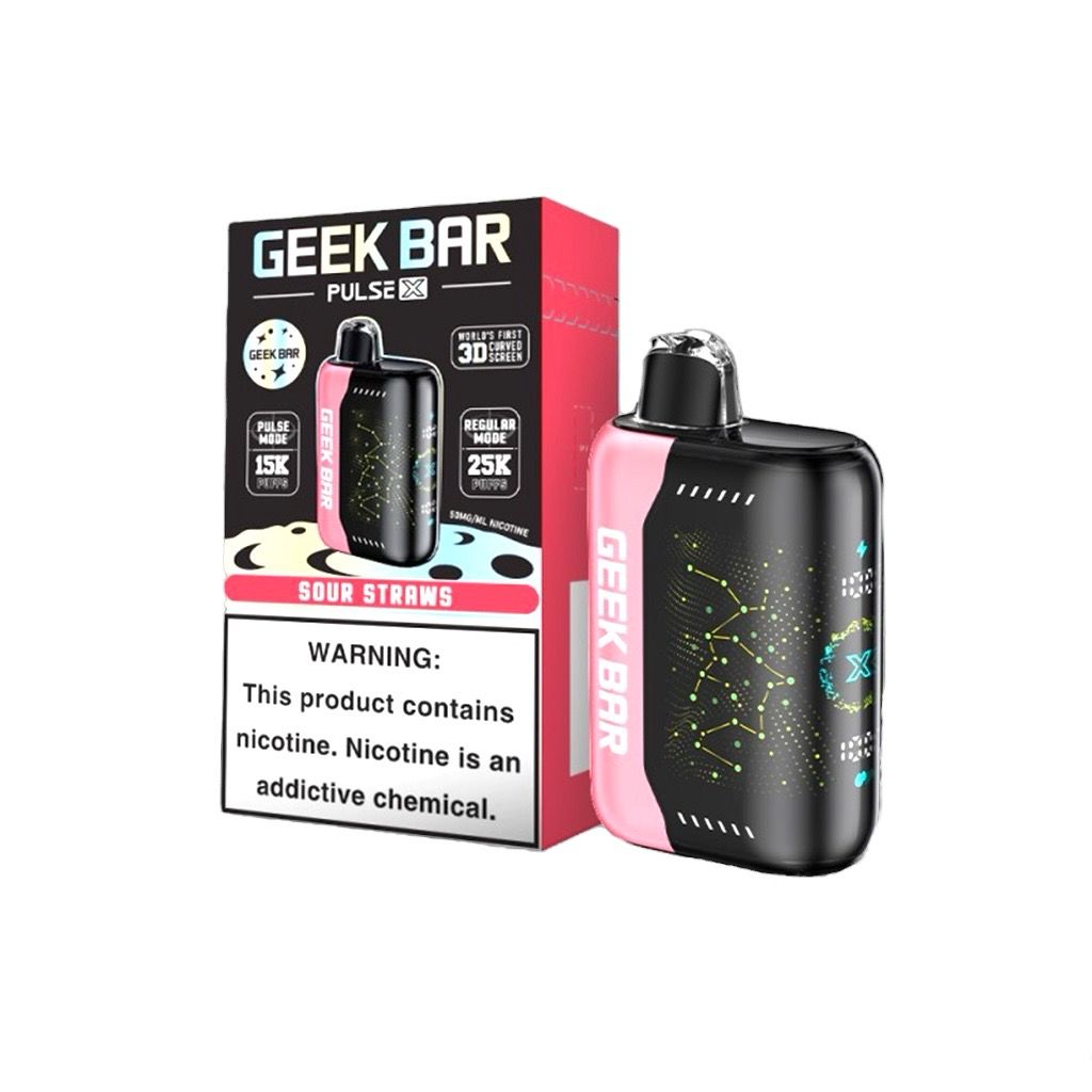 GEEK BAR X - SOUR STRAWS