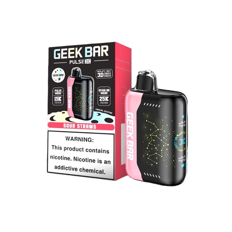 GEEK BAR X - SOUR STRAWS