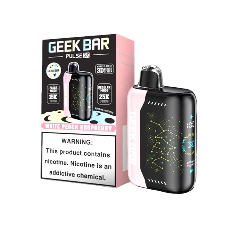 GEEK BAR X - WHITE PEACH RASPBERRY
